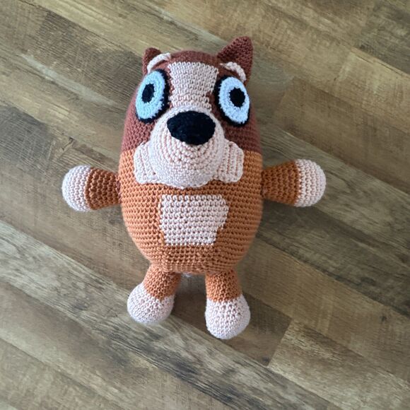 Handcrafted‎ Crocheted Bingo Character Stuffed Toy Plush From Bluey - Picture 7 of 14